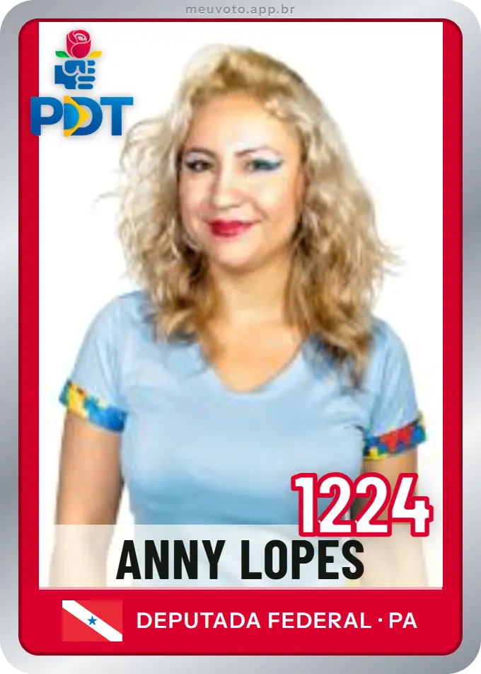Carta de Anny Lopes, número 1224, PDT