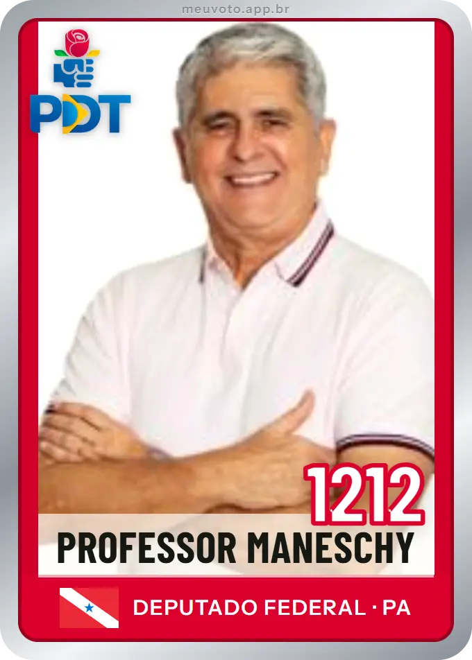 Carta de Professor Maneschy, número 1212, PDT