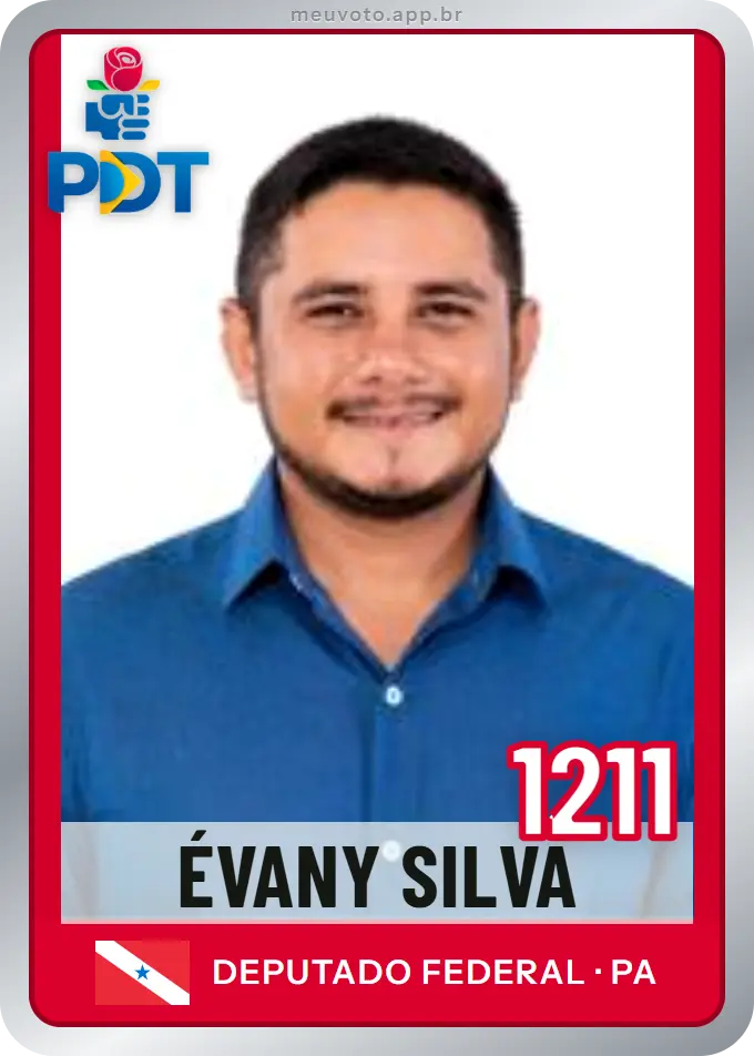 Carta de Évany Silva, número 1211, PDT