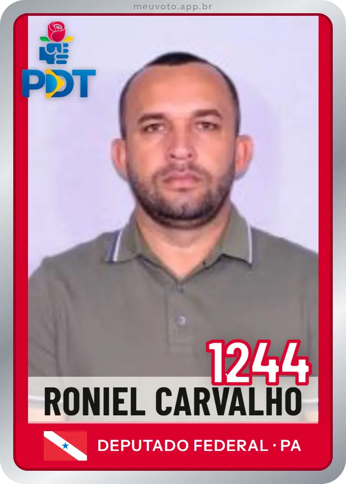 Carta de Roniel Carvalho, número 1244, PDT
