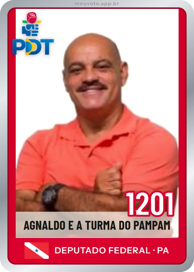 Carta de Agnaldo e A Turma do Pampam, número 1201, PDT