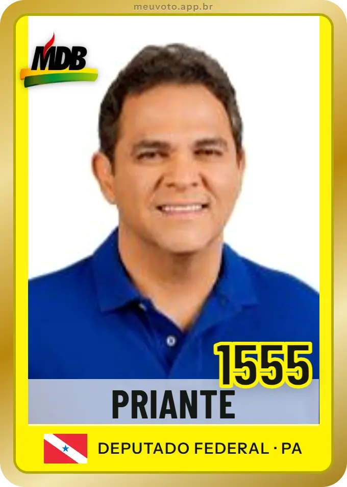 Carta de Priante, número 1555, MDB