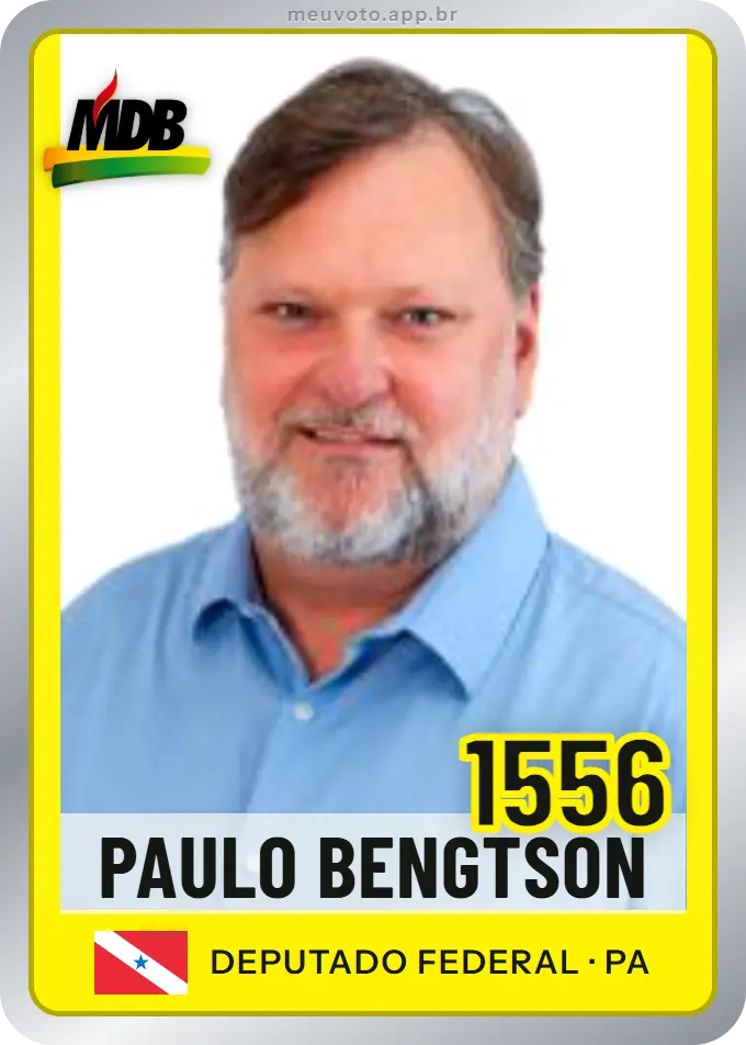 Carta de Paulo Bengtson, número 1556, MDB