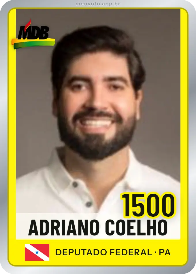 Carta de Adriano Coelho, número 1500, MDB