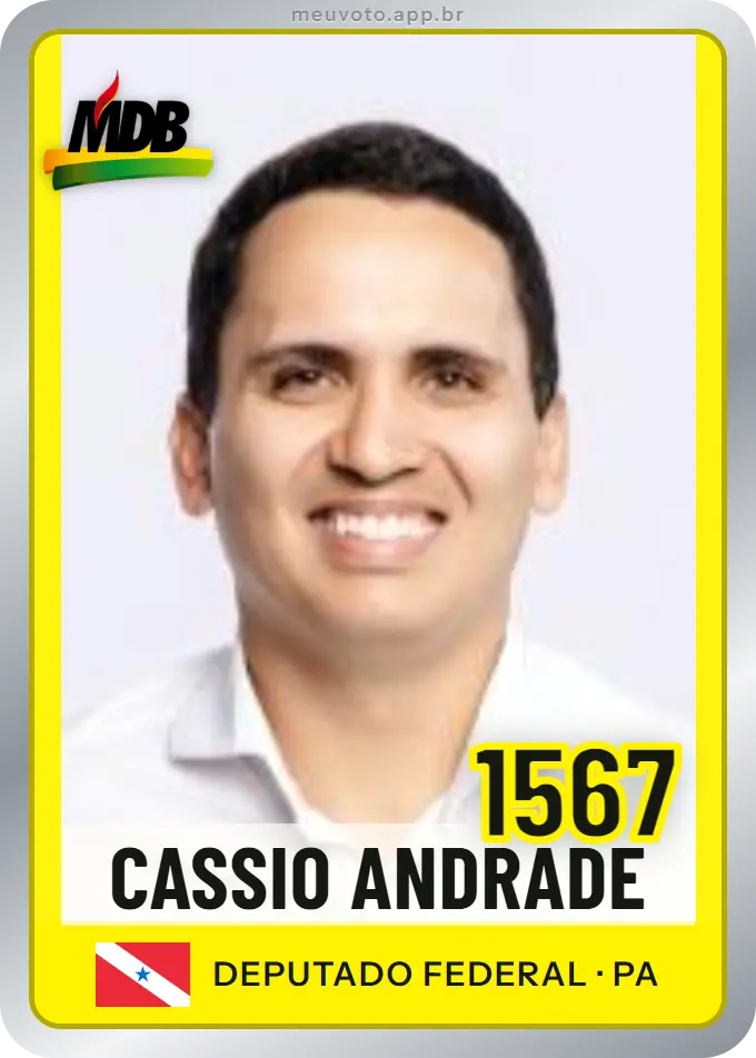 Carta de Cassio Andrade, número 1567, MDB