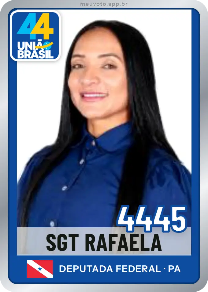Carta de Sgt Rafaela, número 4445, União
