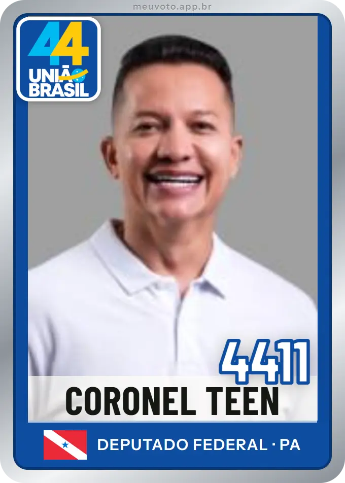 Carta de Coronel Teen, número 4411, União