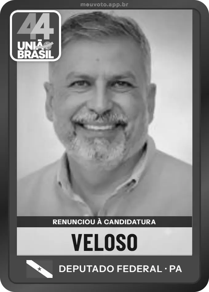 Carta de Veloso, União. Renunciou à candidatura e não vai à urna.