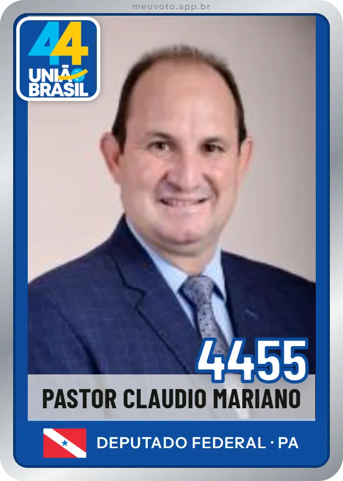 Carta de Pastor Claudio Mariano, número 4455, União