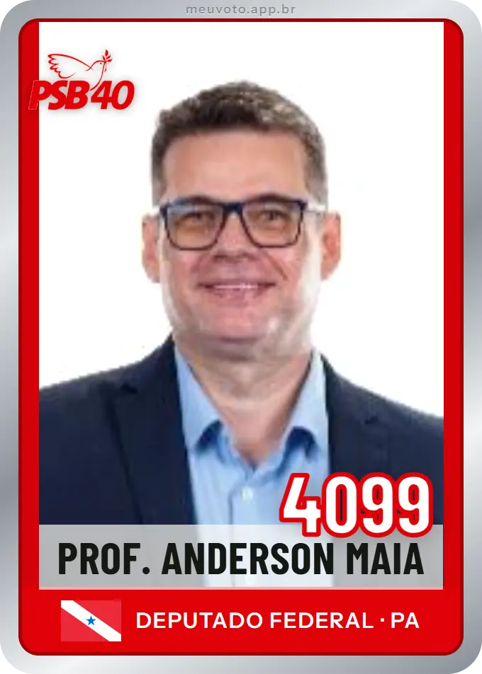 Carta de Prof. Anderson Maia, número 4099, PSB