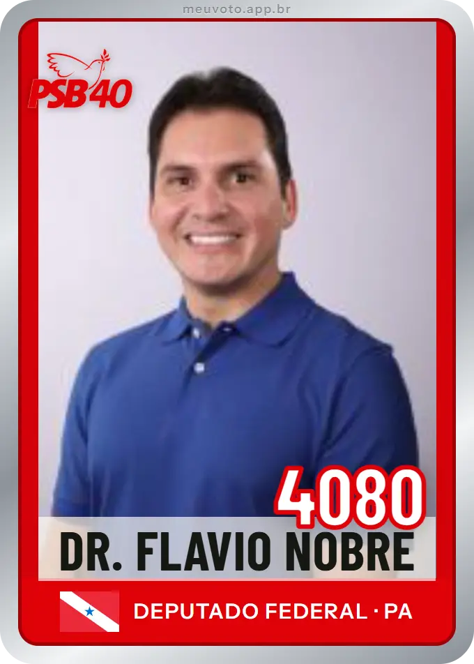 Carta de Dr. Flavio Nobre, número 4080, PSB