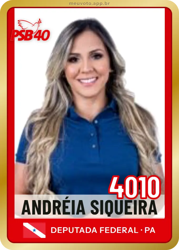Carta de Andréia Siqueira, número 4010, PSB