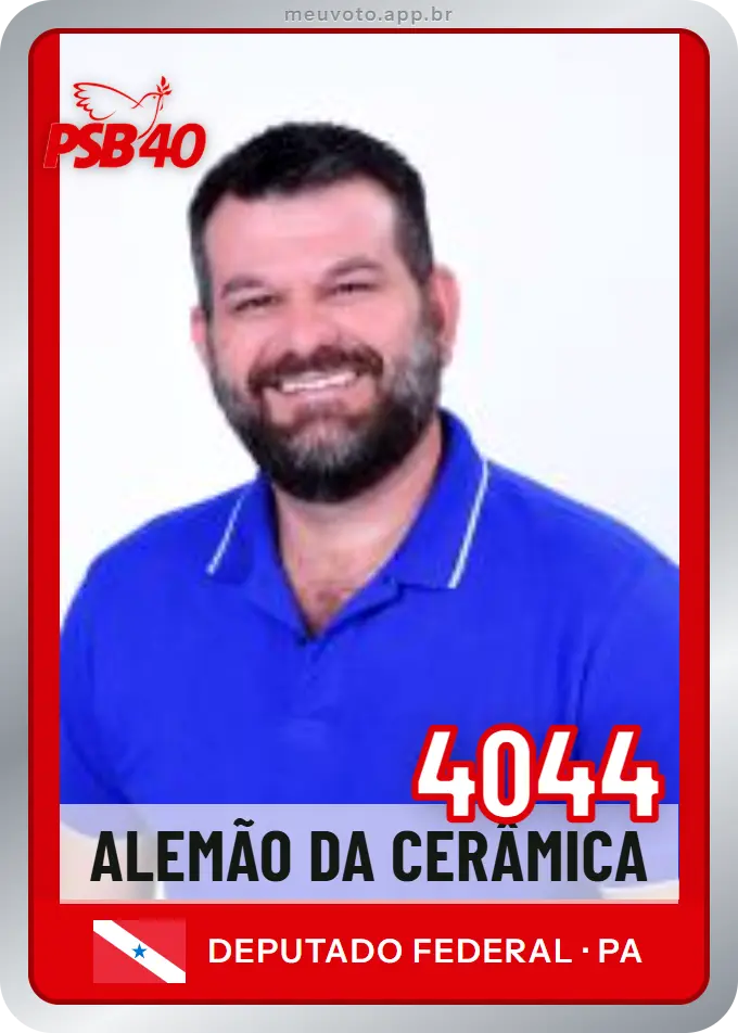 Carta de Alemão da Cerâmica, número 4044, PSB