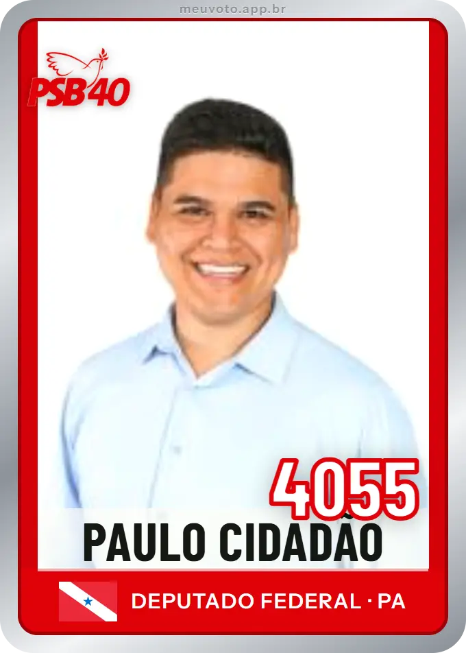 Carta de Paulo Cidadão, número 4055, PSB