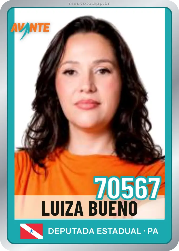 Carta de Luiza Bueno, número 70567, Avante