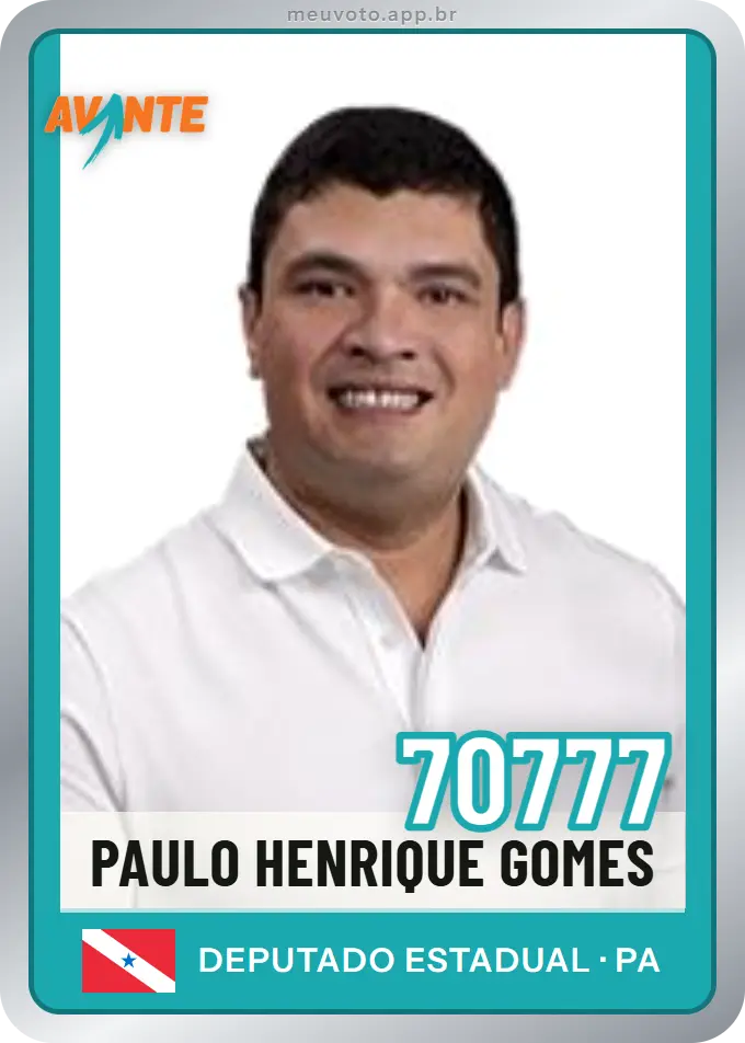 Carta de Paulo Henrique Gomes, número 70777, Avante