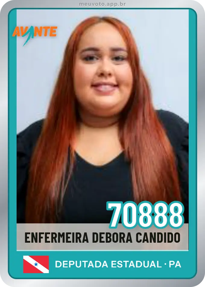 Carta de Enfermeira Debora Candido, número 70888, Avante