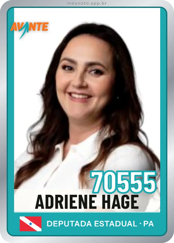 Carta de Adriene Hage, número 70555, Avante