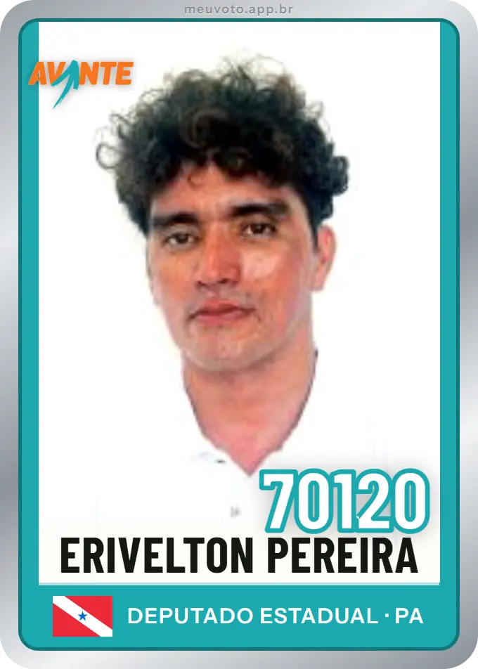 Carta de Erivelton Pereira, número 70120, Avante