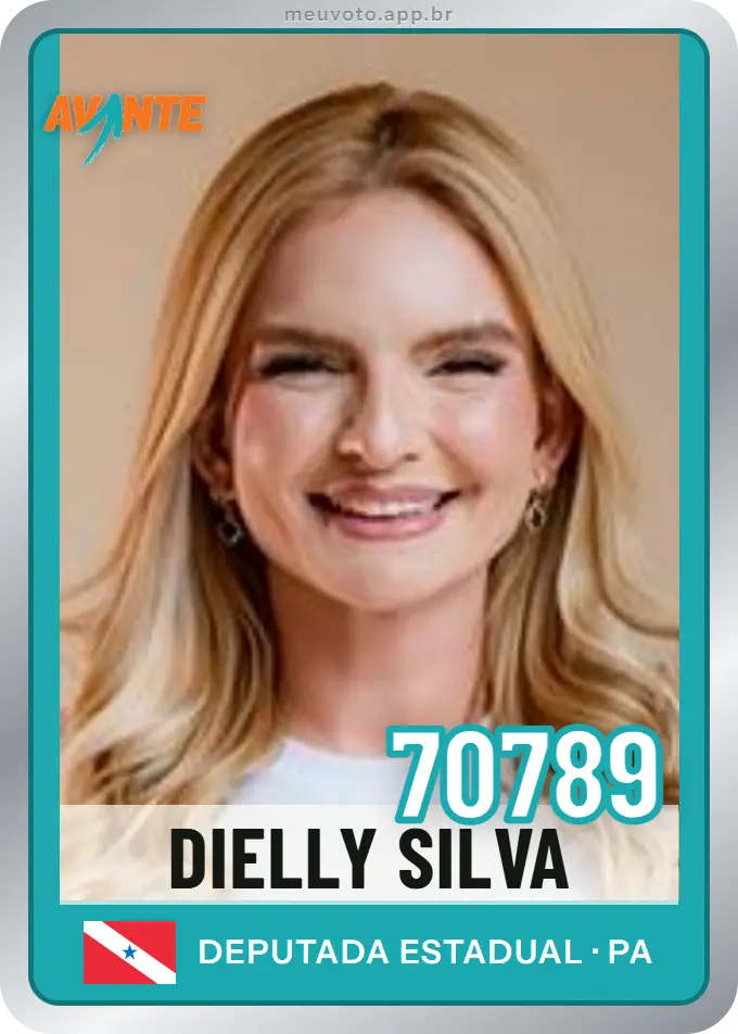 Carta de Dielly Silva, número 70789, Avante