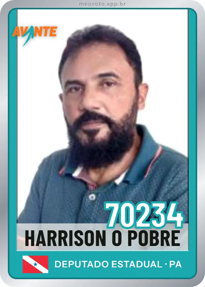 Carta de Harrison O Pobre, número 70234, Avante