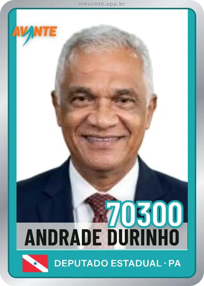 Carta de Andrade Durinho, número 70300, Avante