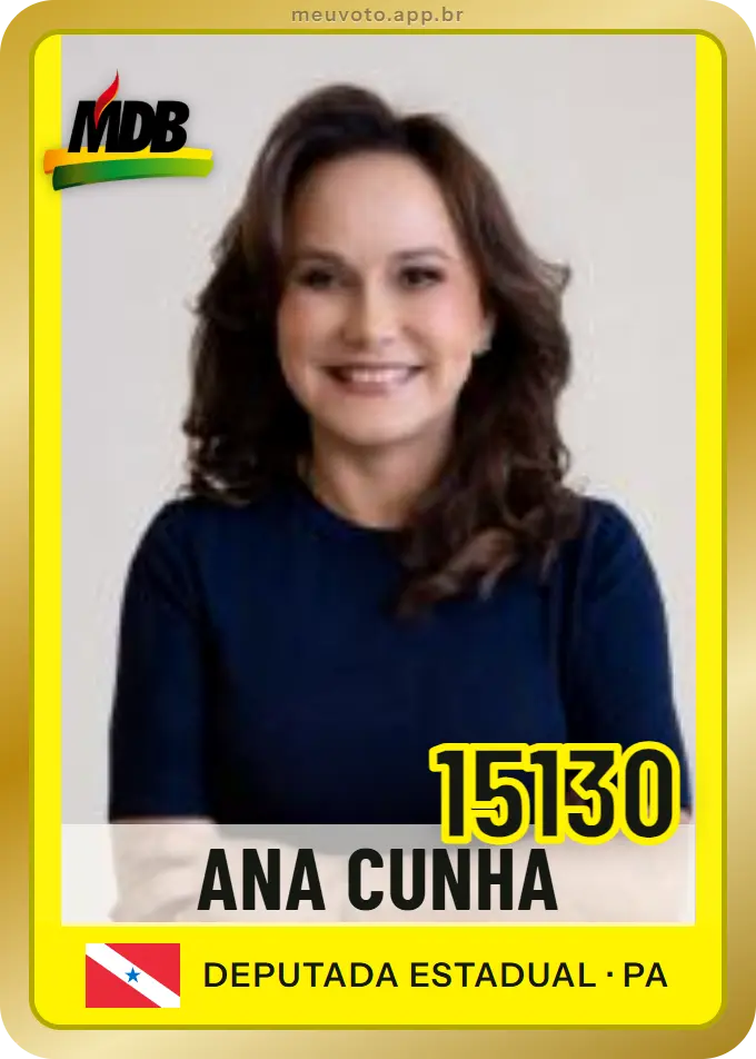 Carta de Ana Cunha, número 15130, MDB