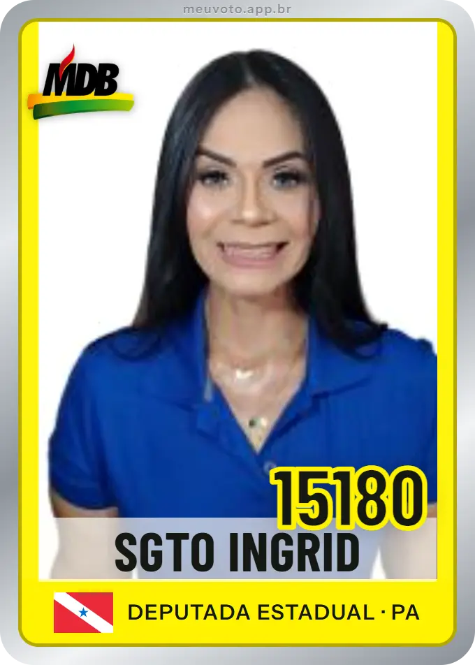 Carta de Sgto Ingrid, número 15180, MDB