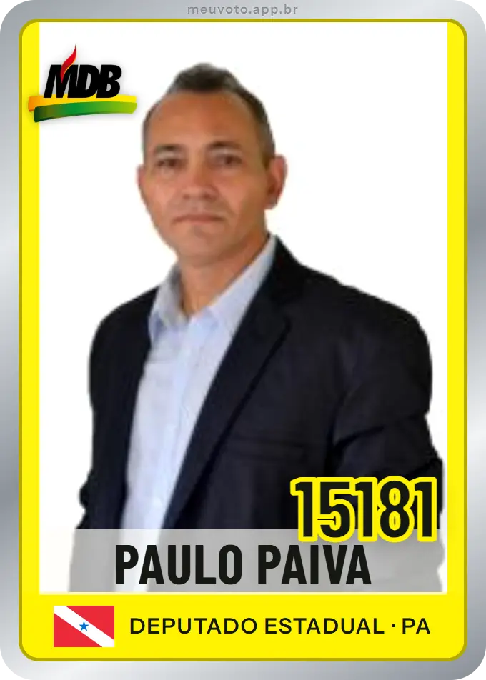 Carta de Paulo Paiva, número 15181, MDB