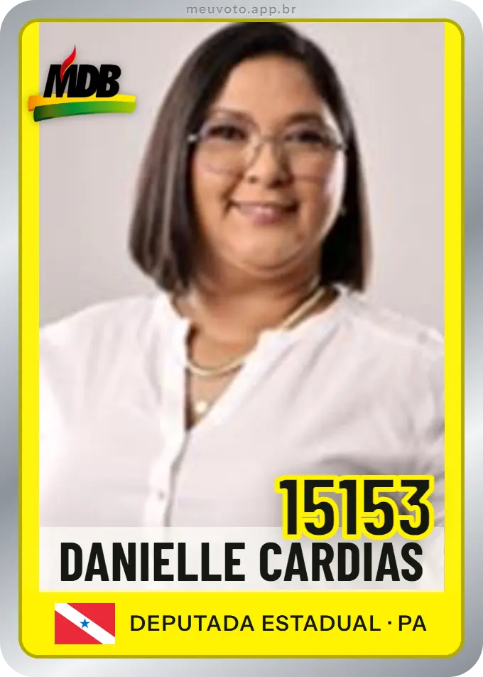 Carta de Danielle Cardias, número 15153, MDB