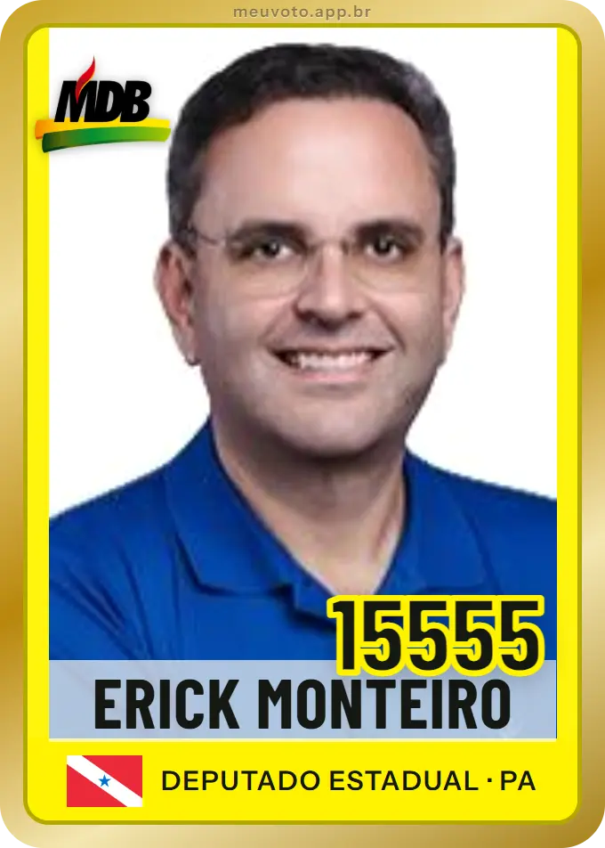 Carta de Erick Monteiro, número 15555, MDB