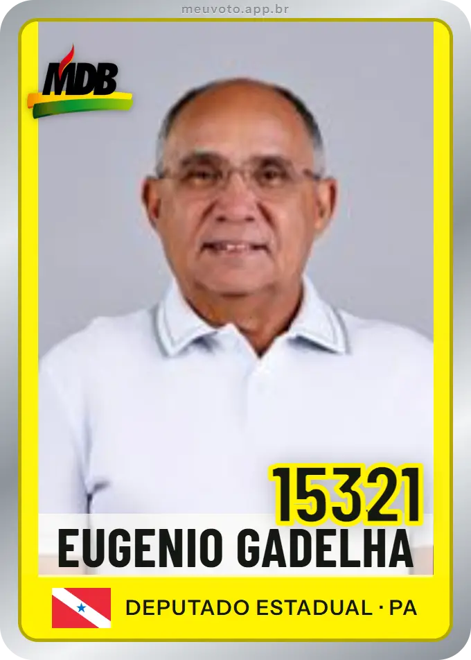 Carta de Eugenio Gadelha, número 15321, MDB