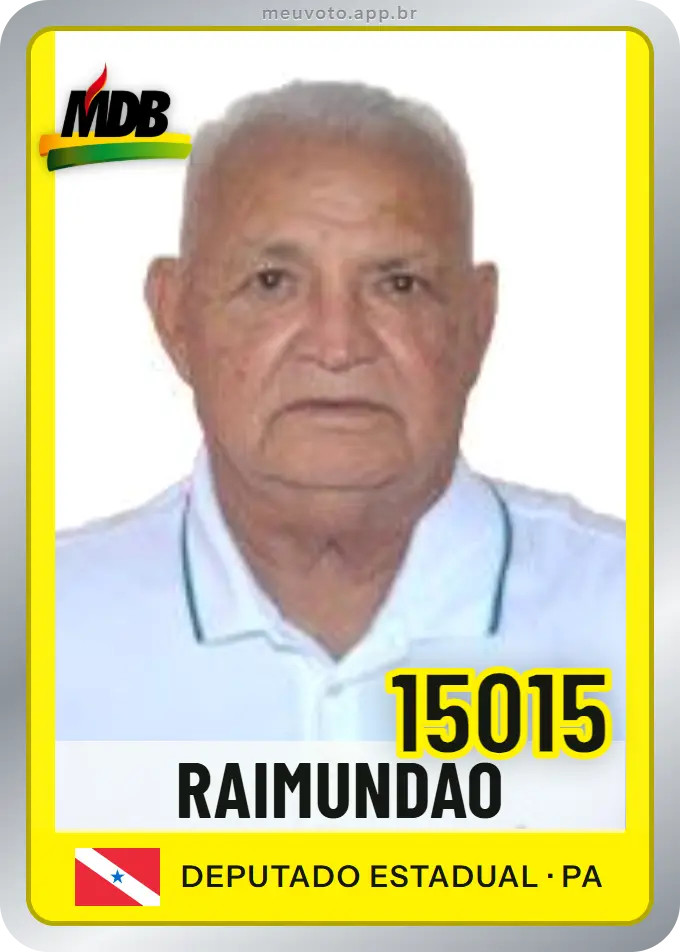 Carta de Raimundão, número 15015, MDB