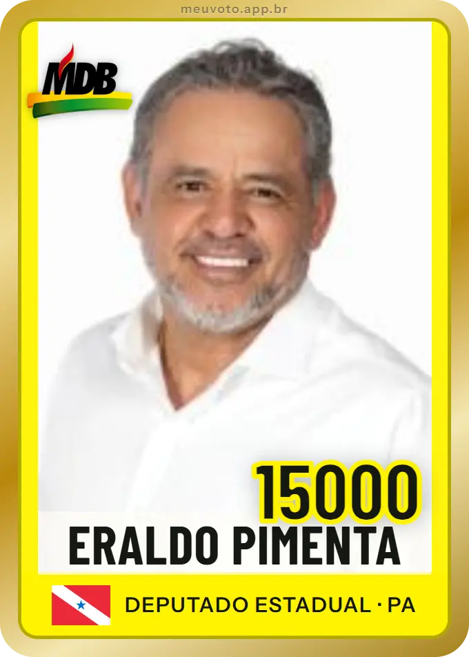 Carta de Eraldo Pimenta, número 15000, MDB