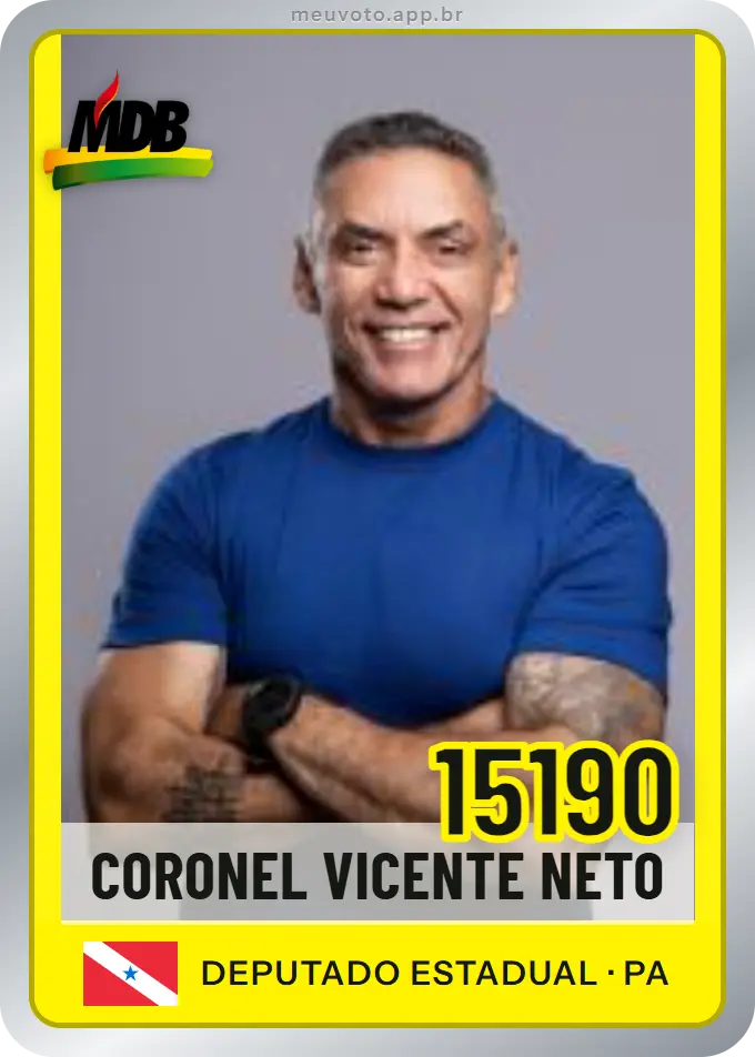 Carta de Coronel Vicente Neto, número 15190, MDB