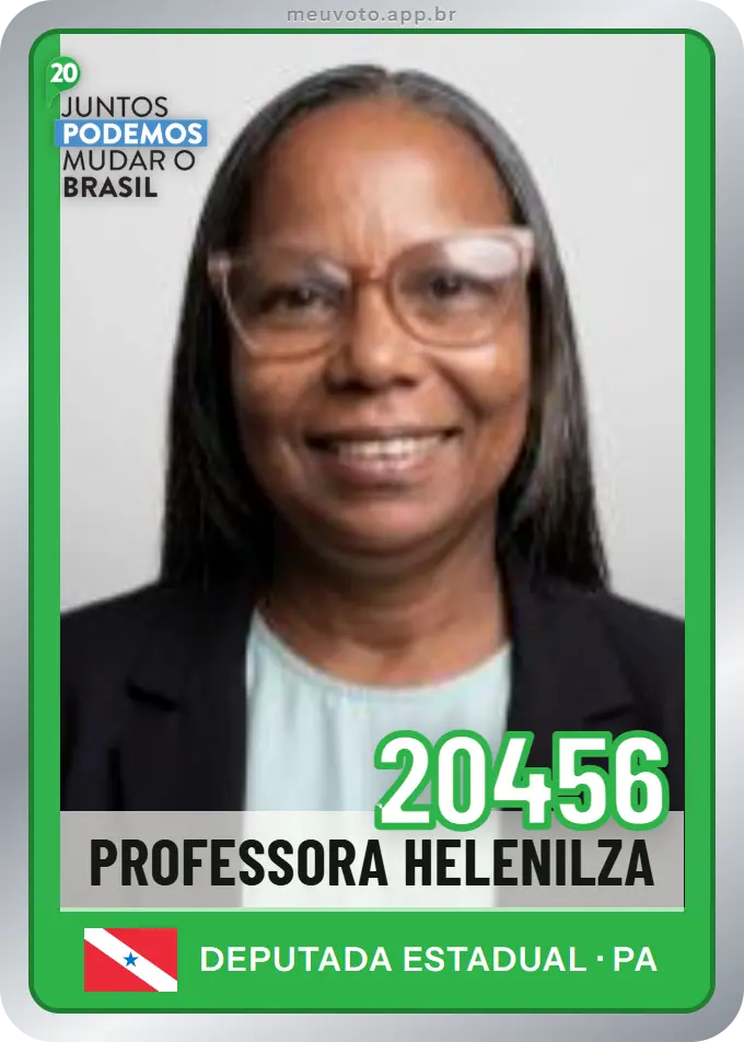 Carta de Professora Helenilza, número 20456, Podemos