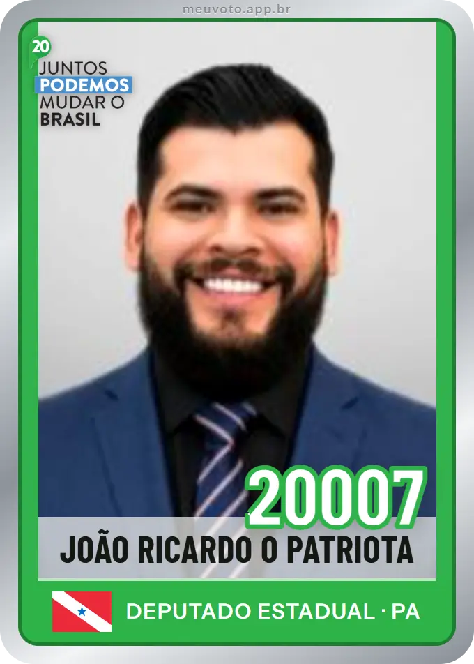 Carta de João Ricardo O Patriota, número 20007, Podemos