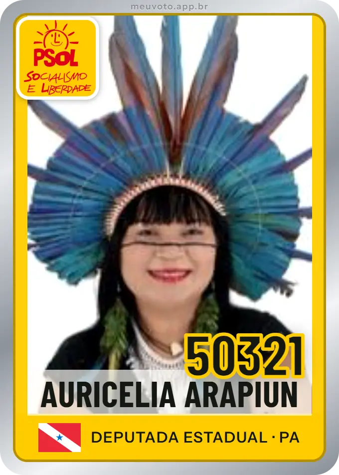Carta de Auricelia Arapiun, número 50321, PSOL
