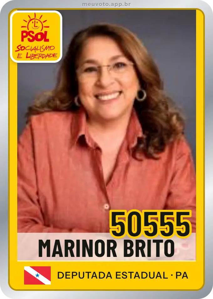 Carta de Marinor Brito, número 50555, PSOL
