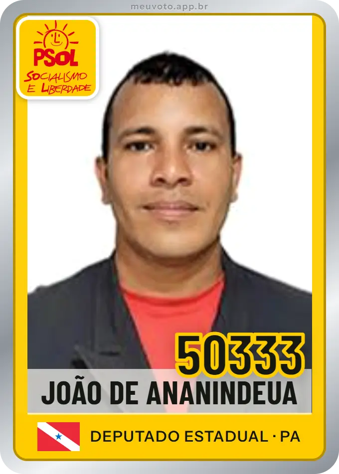 Carta de João de Ananindeua, número 50333, PSOL