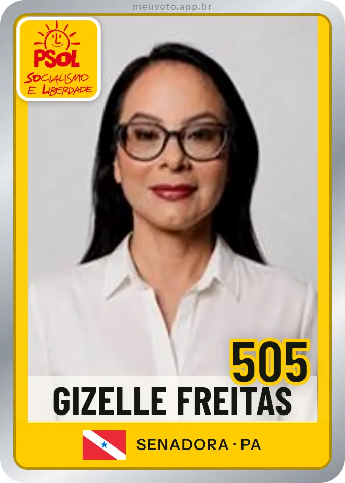 Carta de Gizelle Freitas, número 505, PSOL