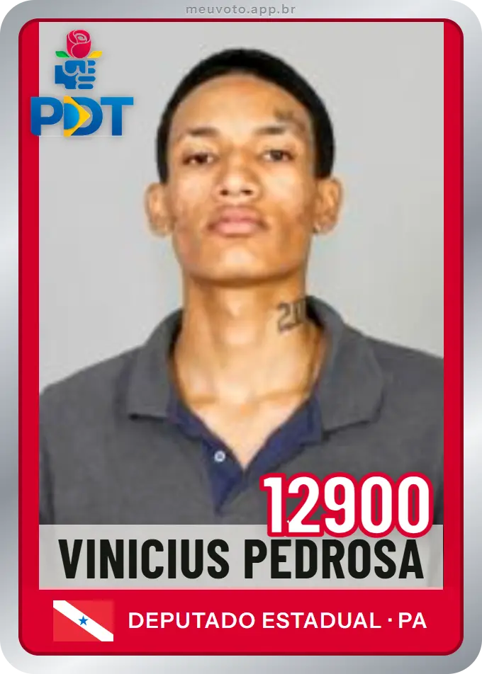 Carta de Vinicius Pedrosa, número 12900, PDT
