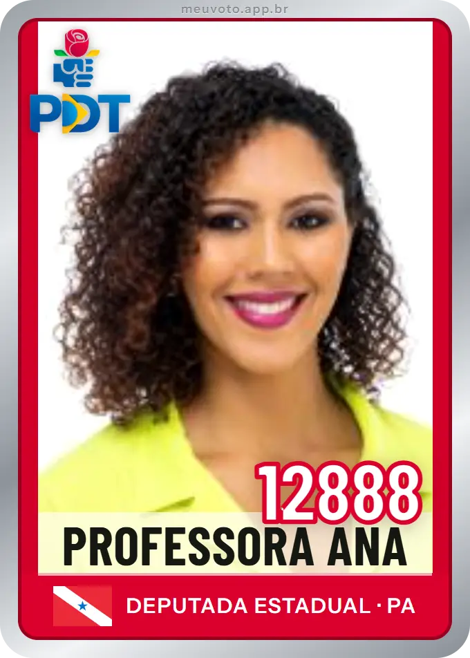 Carta de Professora Ana, número 12888, PDT