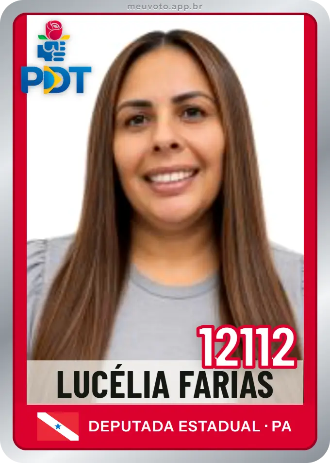 Carta de Lucélia Farias, número 12112, PDT