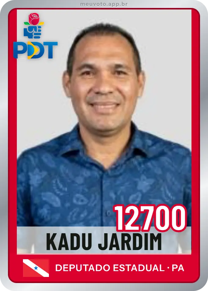 Carta de Kadu Jardim, número 12700, PDT