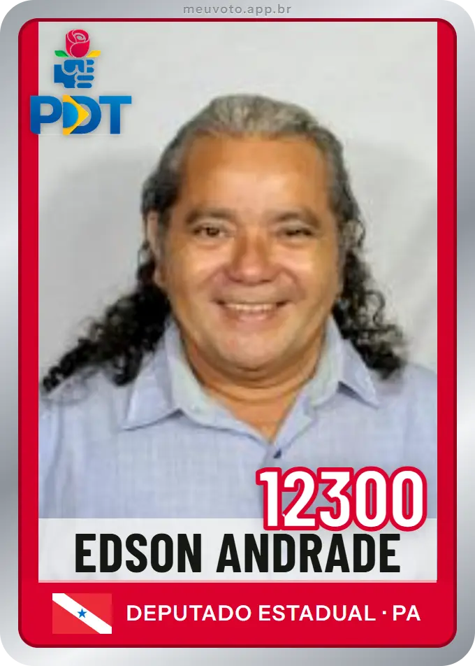 Carta de Edson Andrade, número 12300, PDT