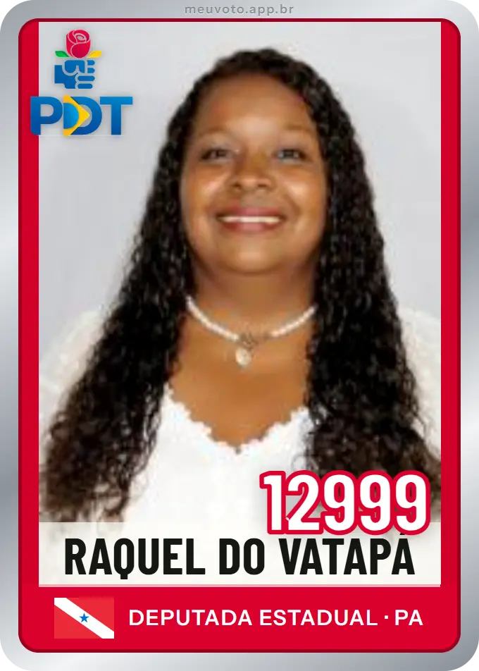 Carta de Raquel do Vatapá, número 12999, PDT