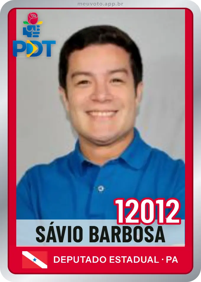 Carta de Sávio Barbosa, número 12012, PDT