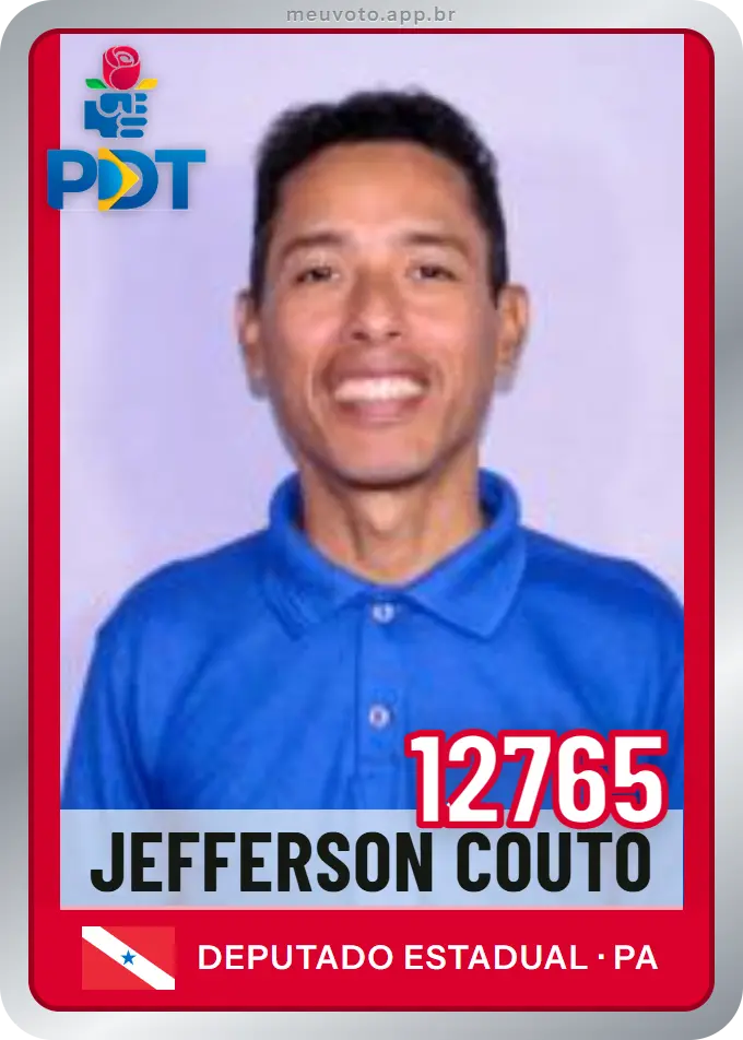 Carta de Jefferson Couto, número 12765, PDT