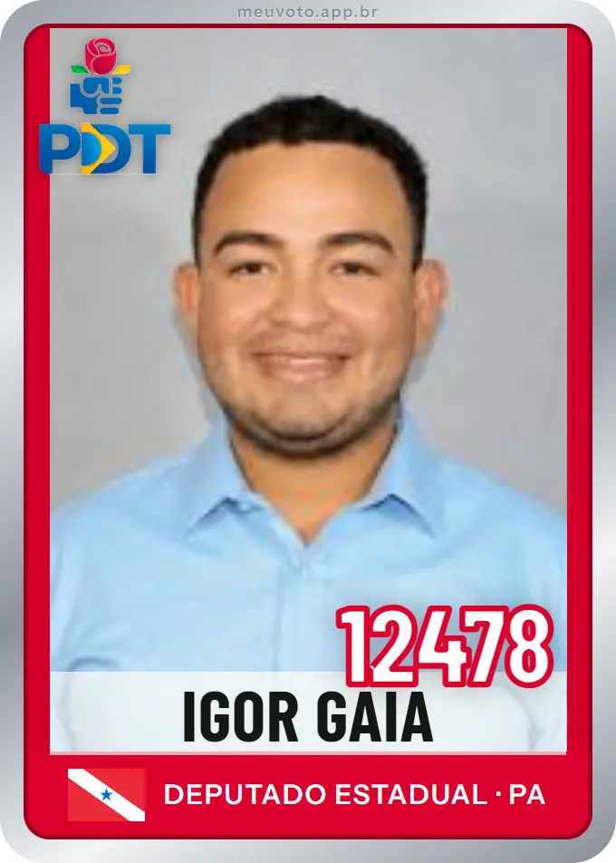 Carta de Igor Gaia, número 12478, PDT